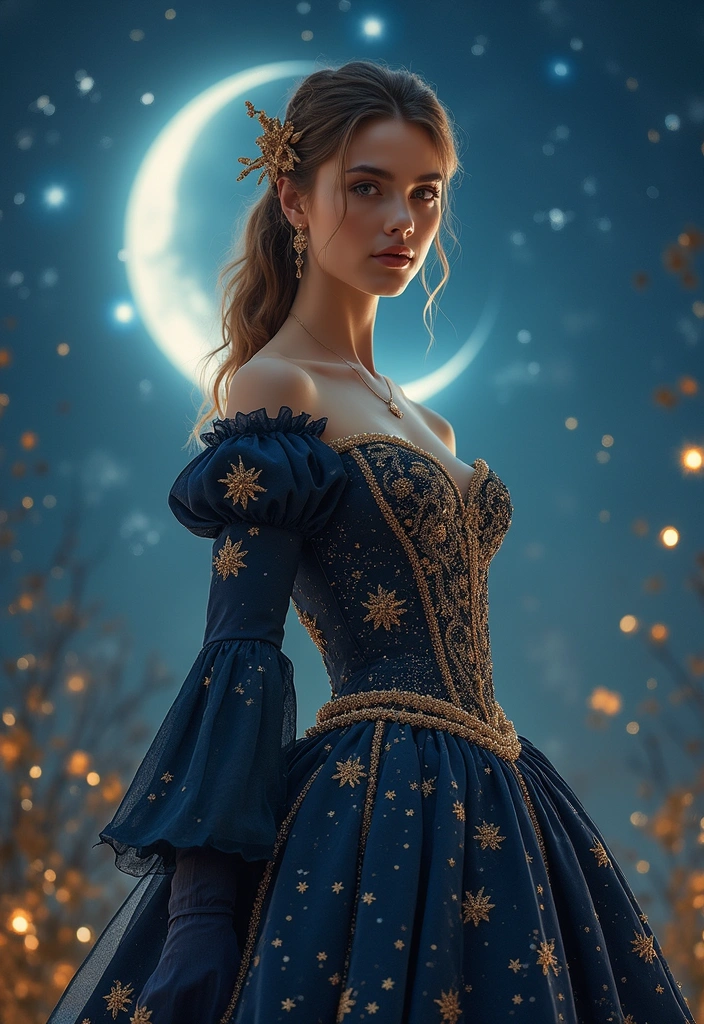 30 Very Charming Female Medievalcore Outfit Ideas That Will Leave You Breathless. 29. The Celestial Inspired Outfit