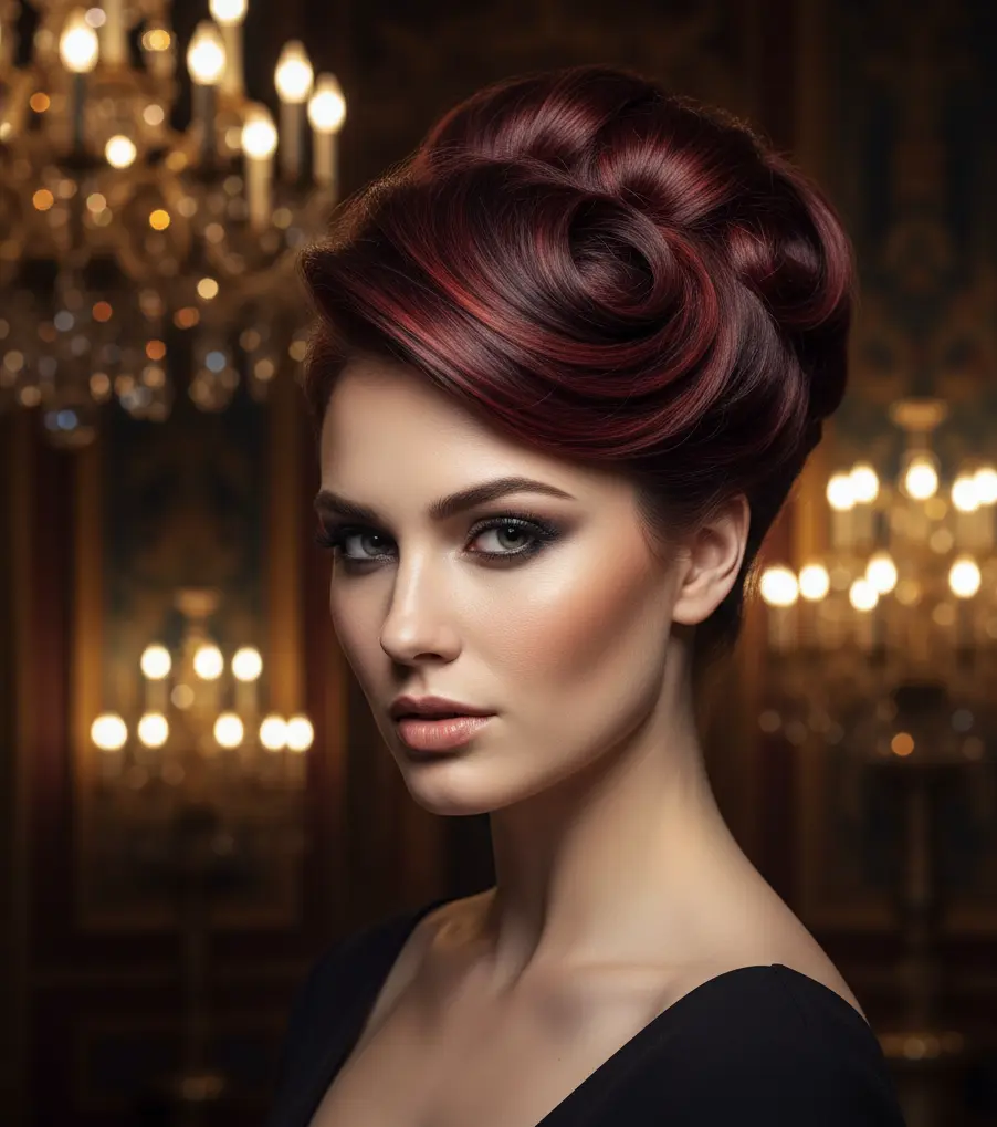 26. Cherry Cola Classic French Twist