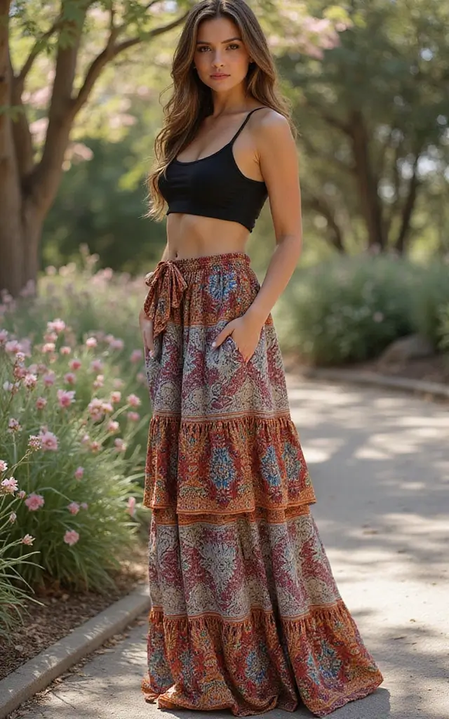 Layered Maxi Skirts