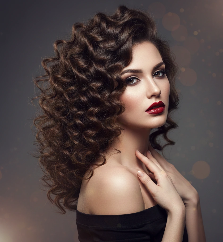 The Curly Side-Swept