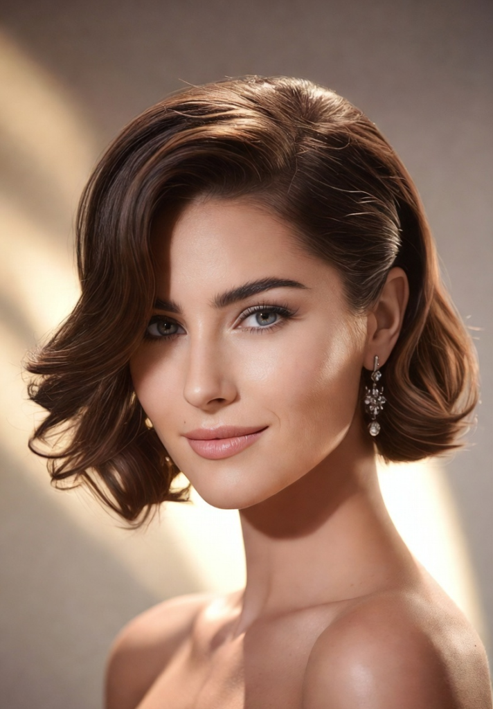 The Sophisticated Side-Swept Bob