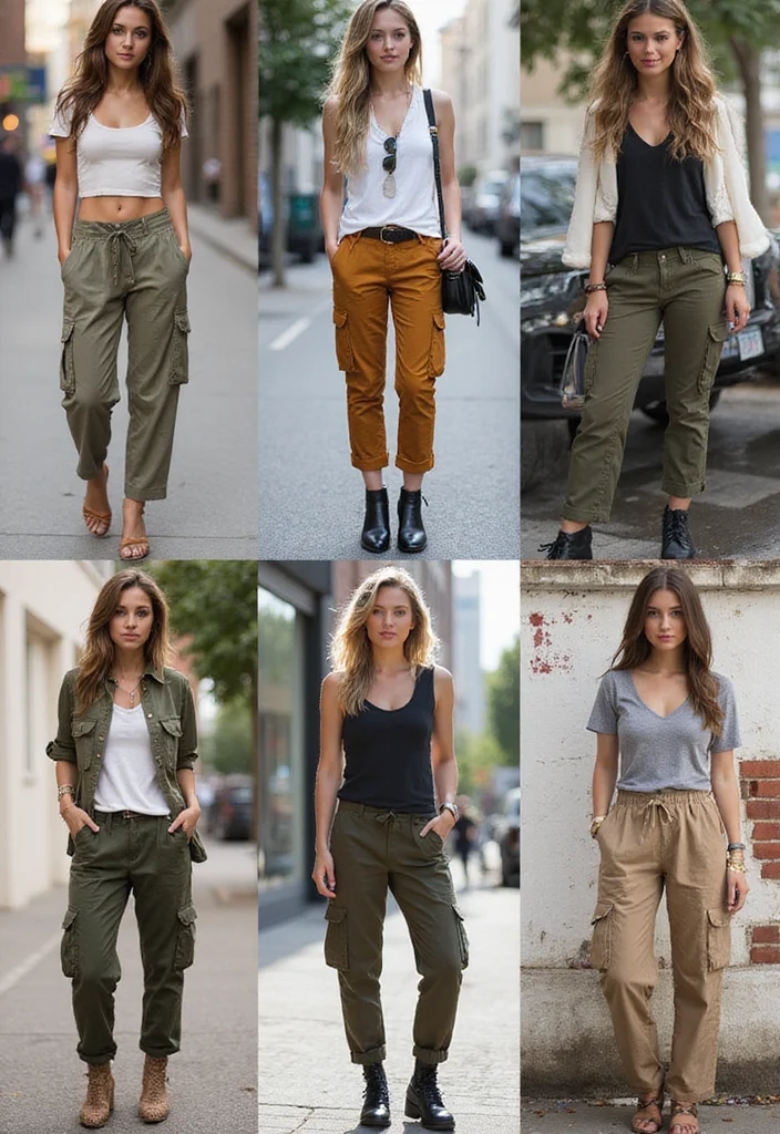 utility cargo pants outfit