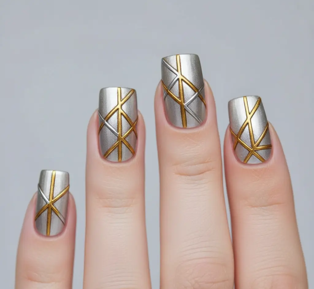 Geometric Chrome Designs