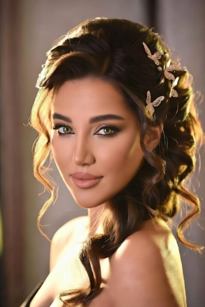 Butterfly Curls with Hair Accessories