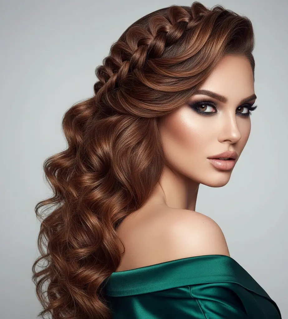 Butterfly Curls with a Tight Braid