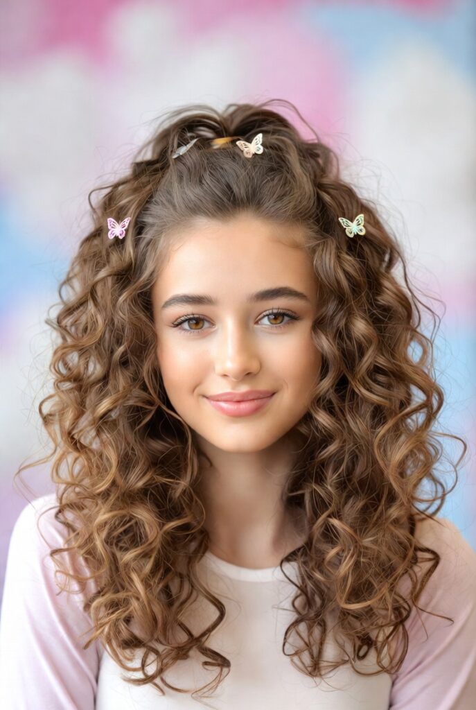 Casual Half-Up Butterfly Curls