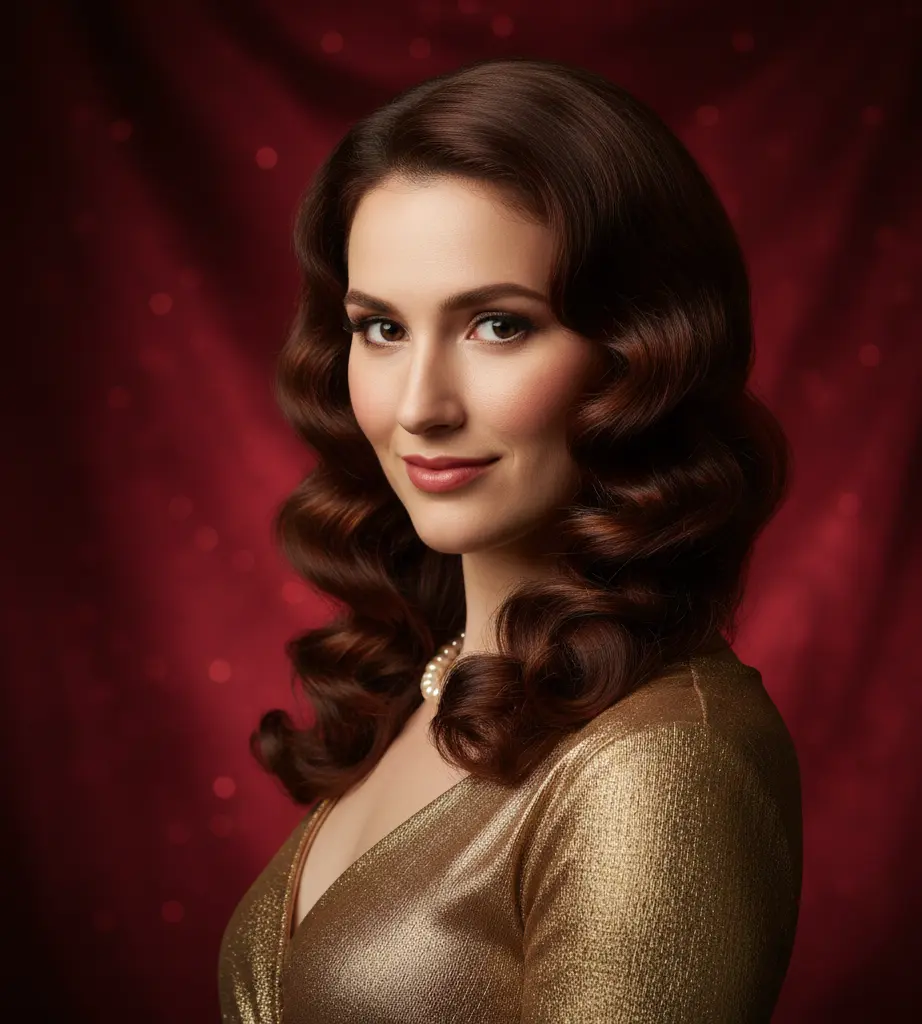 Vintage-Inspired Butterfly Curls


