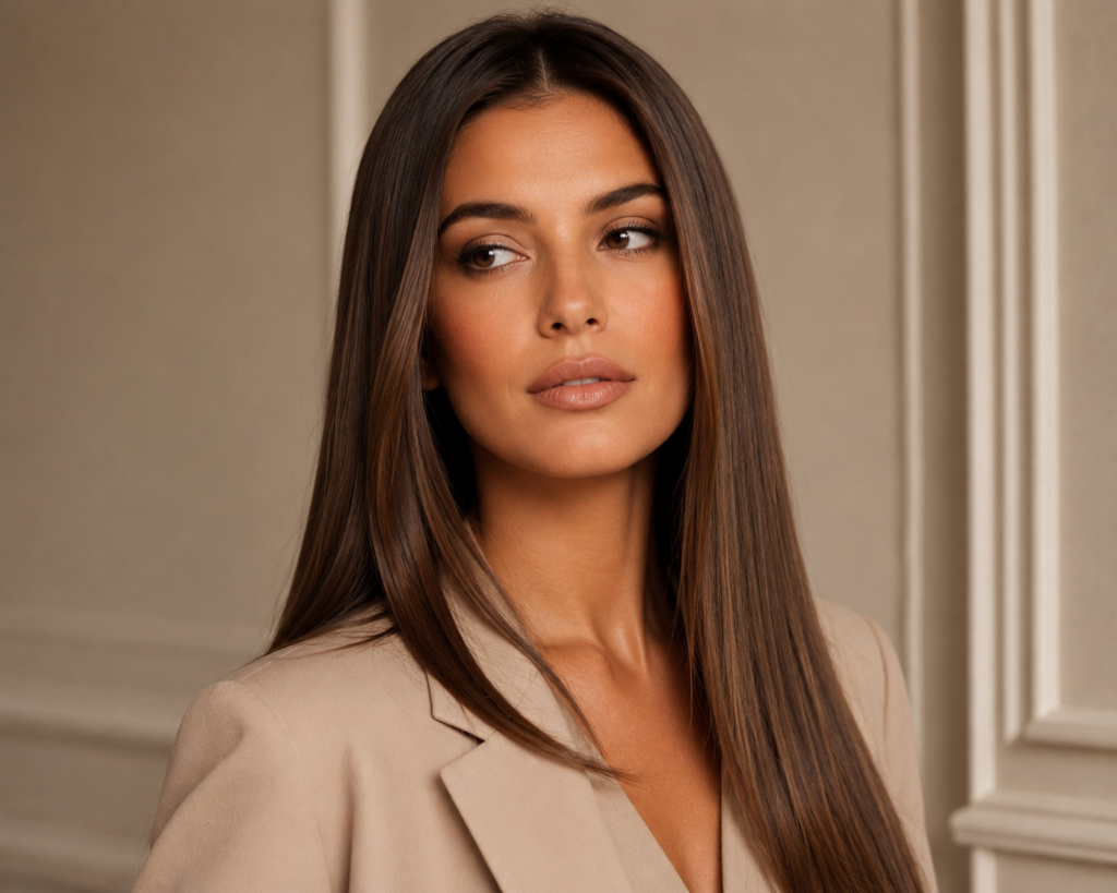 3. Sleek Old Money Blowout