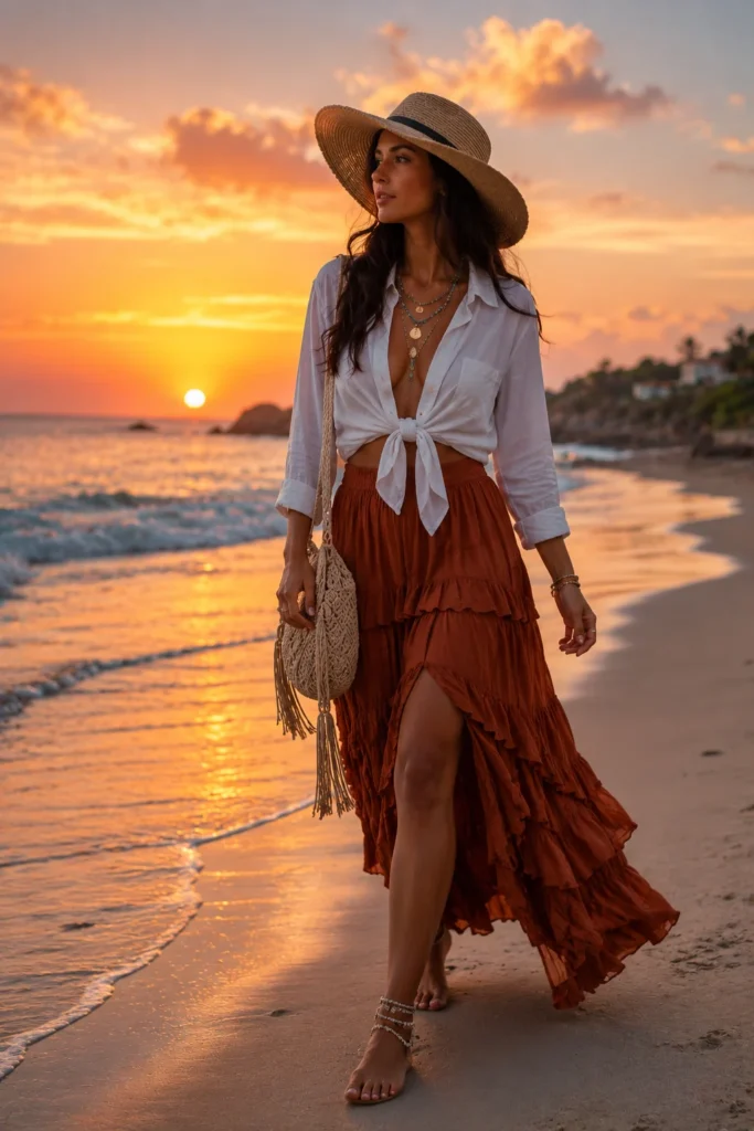 Boho Maxi Skirt