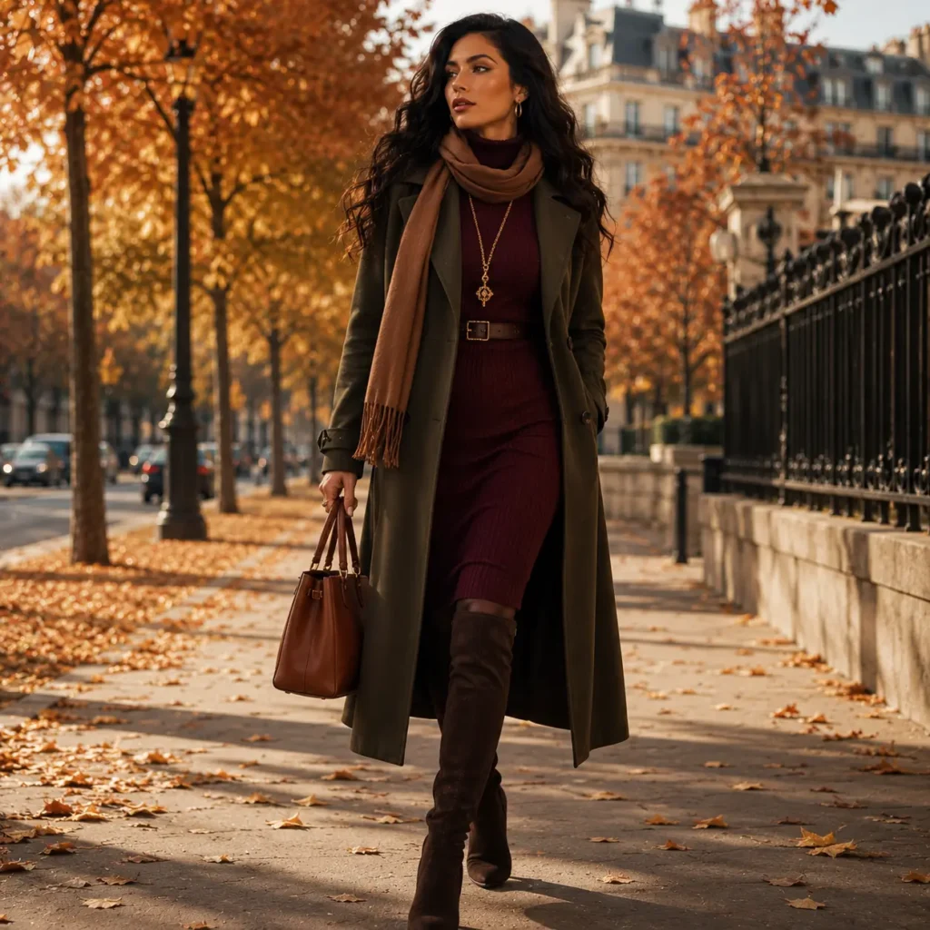 Dark Olive Trench Coat